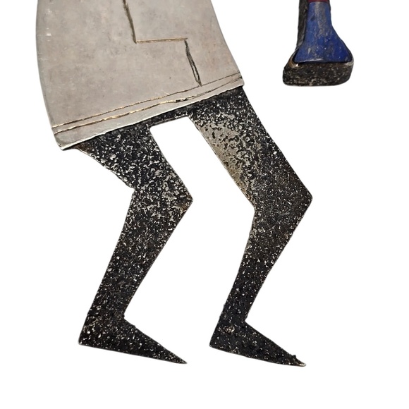 Native Amercan Michael Little Elk Sterling Silver Kokopelli Pin/Pendant #20837 - Picture 6 of 10